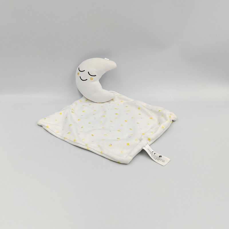 Doudou plat lune blanche jaune SIMBA TOYS