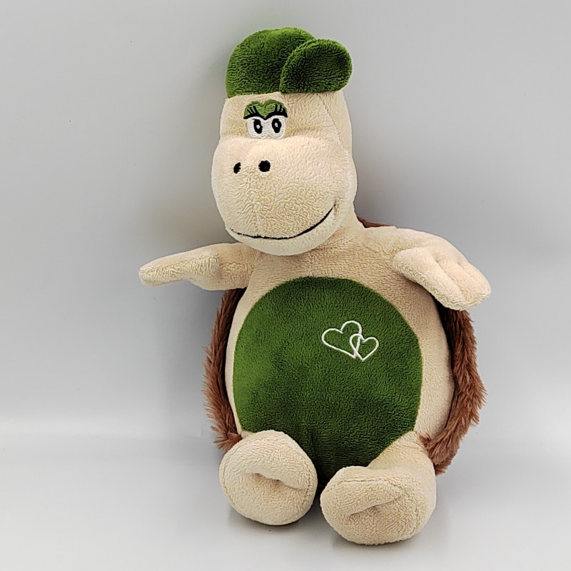 Doudou tortue marron vert beige ALTHANS