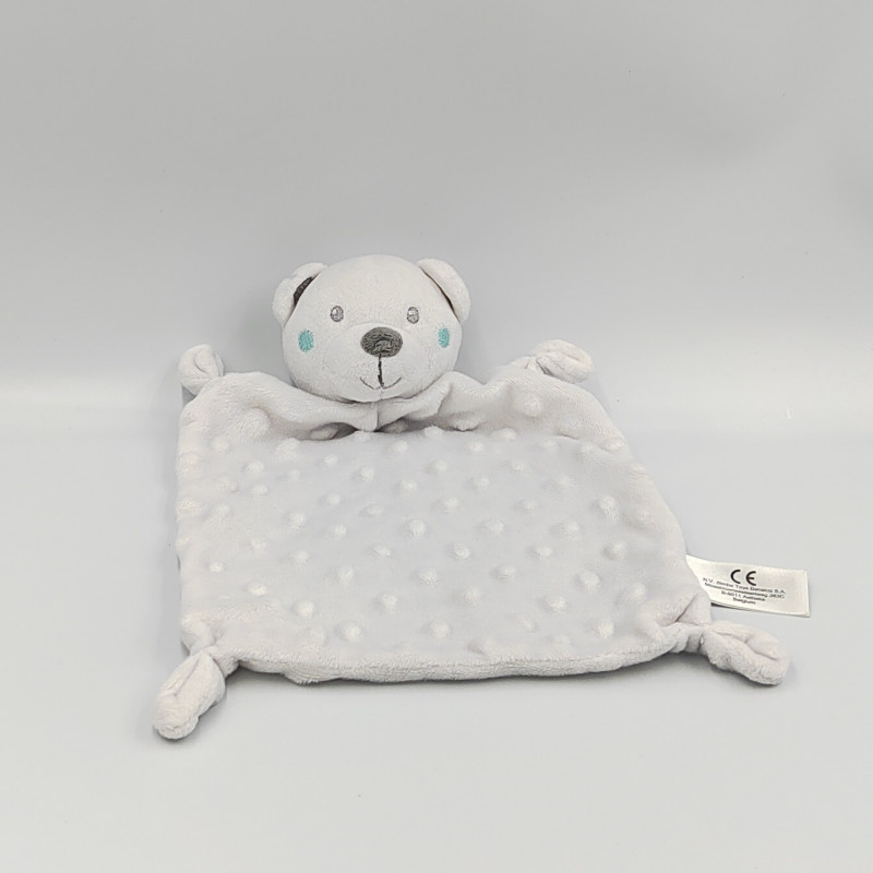 Doudou plat ours blanc gaufré SIMBA TOYS