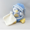Doudou poussin bleu coquille avec mouchoir BABY NAT