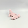 Mini doudou plat lutin rose laine TIAMO COLLECTION