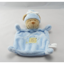 Doudou plat ours bleu étoile NICOTOY