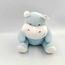 Doudou hippopotame bleu blanc TOM & KIDDY TOMKIDS