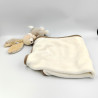 Doudou lapin blanc beige gris étoile couverture UN REVE DE BEBE