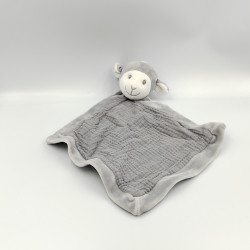 Doudou plat mouton gris blanc SIMBA TOYS KIABI
