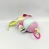 Doudou musical lapin rose mauve bleu vert Gourmandise BABY NAT