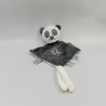Doudou plat panda gris blanc vert crocodile NATTOU