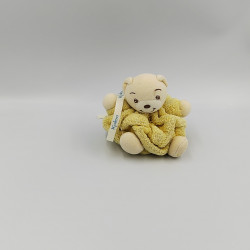 Doudou petit ours Plume jaune KALOO