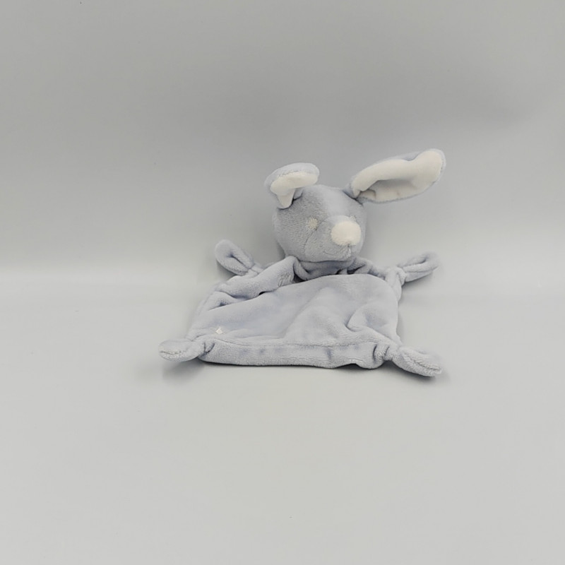 Doudou plat lapin bleu étoile GRAIN DE BLE
