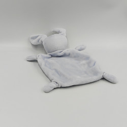 Doudou plat lapin bleu étoile GRAIN DE BLE