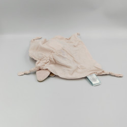 Doudou plat lapin rose pétales lange Layette BABY NAT