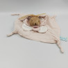 Doudou plat lapin rose pétales lange Layette BABY NAT