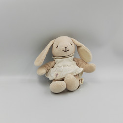 Doudou lapin beige blanc MIYIM