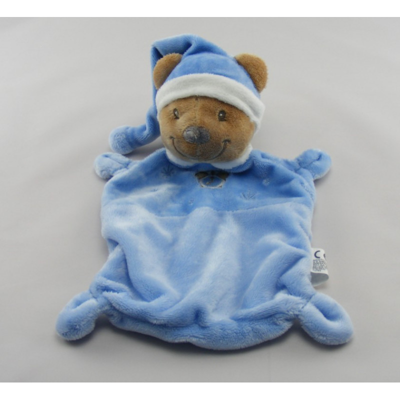 Doudou plat ours jaune réveil NICOTOY