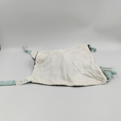 Doudou plat souris bleu gris blanc Lulu Chéri SAUTHON