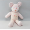 Doudou souris rayé rose Milleraies PETIT BATEAU 