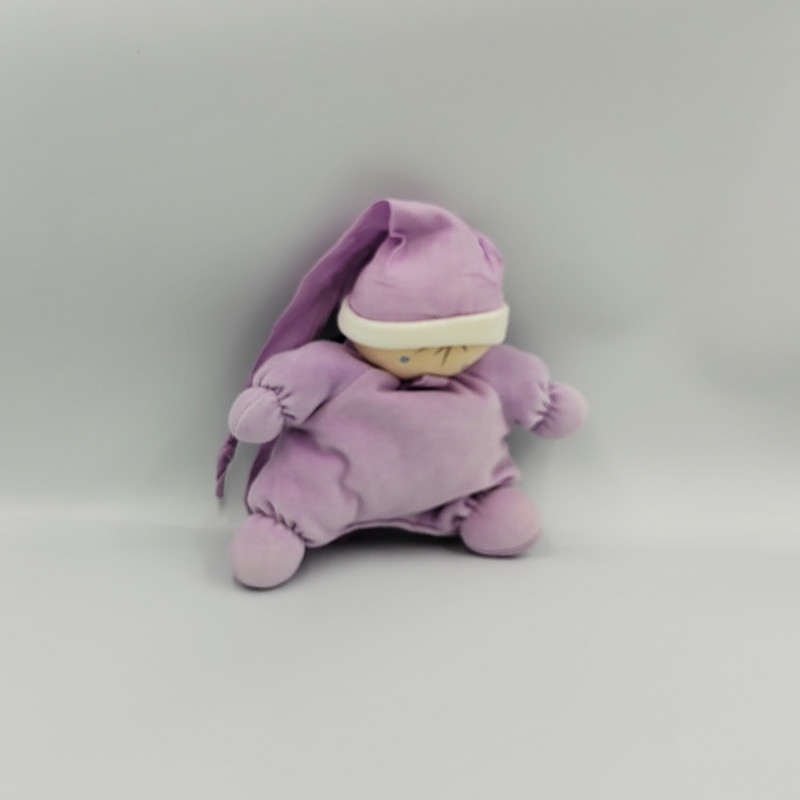 DOUDOU SEMI PLAT LUTIN MAUVE NOUNOURS