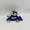 Doudou plat pingouin bleu Frigos DEGLINGOS