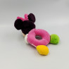 Doudou hochet Minnie rose vert jaune étoiles DISNEY
