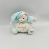 Doudou ours blanc bleu étoiles Petite Etoile KALOO