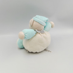 Doudou ours blanc bleu étoiles Petite Etoile KALOO