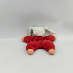 Doudou lapin Patachou rouge orange Corolle