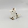 Porte clef peluche licorne blanche or HISTOIRE D'OURS