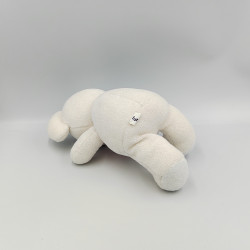 Doudou souris blanche rose bleu LUMINOU JEMINI