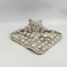 Doudou plat ours gris blanc nuage ORCHESTRA PREMAMAN