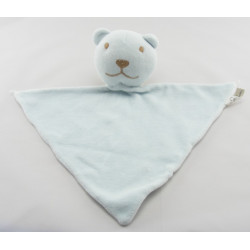 Doudou plat éponge souris bleu AUCHAN