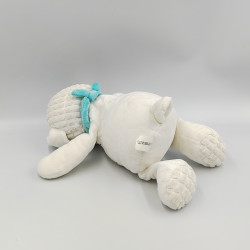 Doudou mouton blanc foulard bleu NICOTOY
