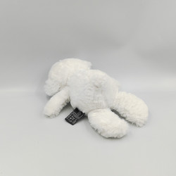 Doudou peluche ours blanc gris rayé ORCHESTRA PREMAMAN