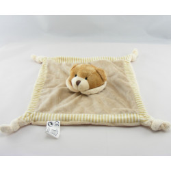 Doudou ours boule gris bleu jaune vert PLAYKIDS