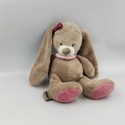 Doudou lapin beige rose Nina NATTOU