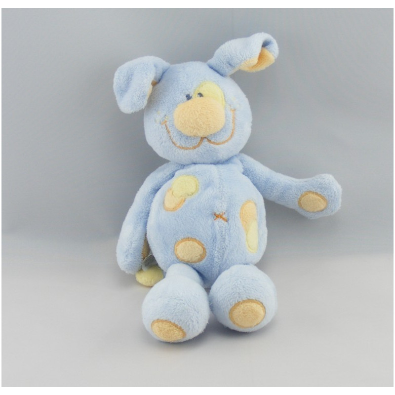 Doudou chien bleu nez rouge KIABI