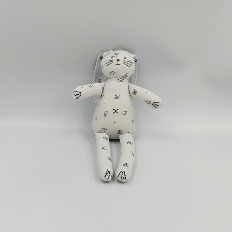 Doudou Lapin bleu origami PETIT BATEAU