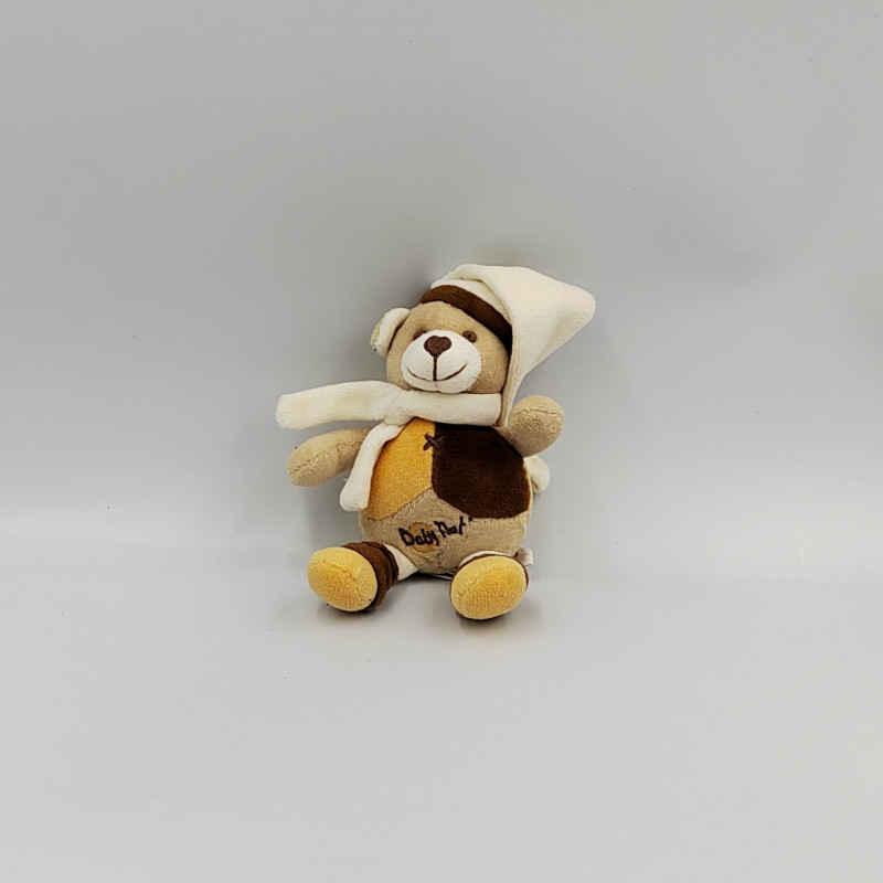 Mini Doudou et Compagnie ours beige blanc marron