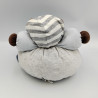 Doudou ours marron bleu jean Denim KALOO