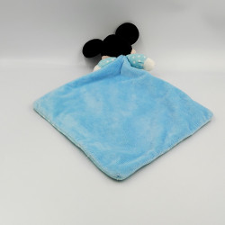 DOUDOU PLAT MICKEY BLEU POIS BLANC DISNEY