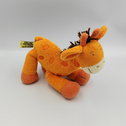 Doudou Girafe orange marron ORCHESTRA