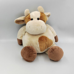 Doudou vache écru marron HISTOIRE D'OURS