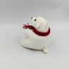 Peluche Ours polaire blanc écharpe rouge Coca Cola