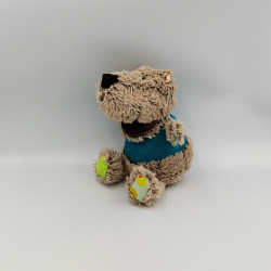 Doudou ours César beige bleu LILLIPUTIENS