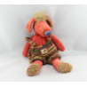 Doudou chien rouge Les Zazous MOULIN ROTY