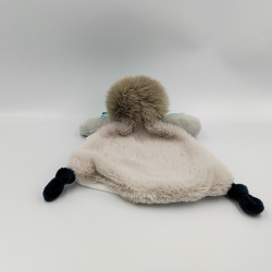 Doudou et compagnie plat hérisson indien blanc gris bleu Tiwipi