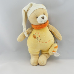 Doudou ours jaune avec abeille BABY NAT