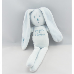Doudou Lapin bleu SuperStar de mon coeur PETIT BATEAU
