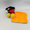DOUDOU MICKEY MOUCHOIR ORANGE JAUNE DISNEY TOMMY