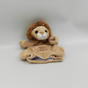 Doudou plat marionnette lion beige HISTOIRE D'OURS