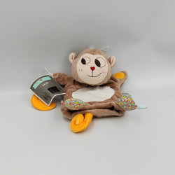 Doudou plat marionnette singe Nopnop KALOO